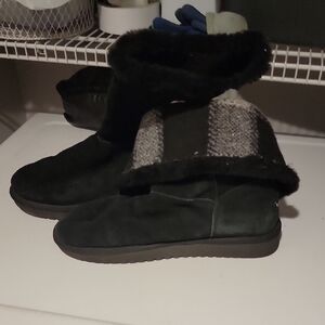 Koolaburra Black and Gray Winter Boots